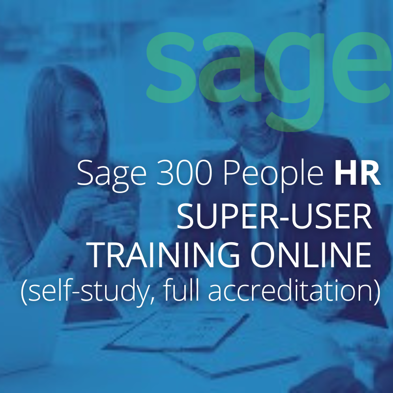 Sage 300 People HR Super-User Training Online (self-study, full accreditation)