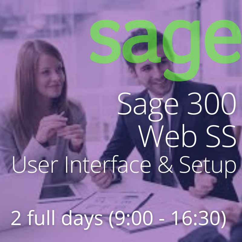Sage 300 Web SS User Interface &amp; Setup