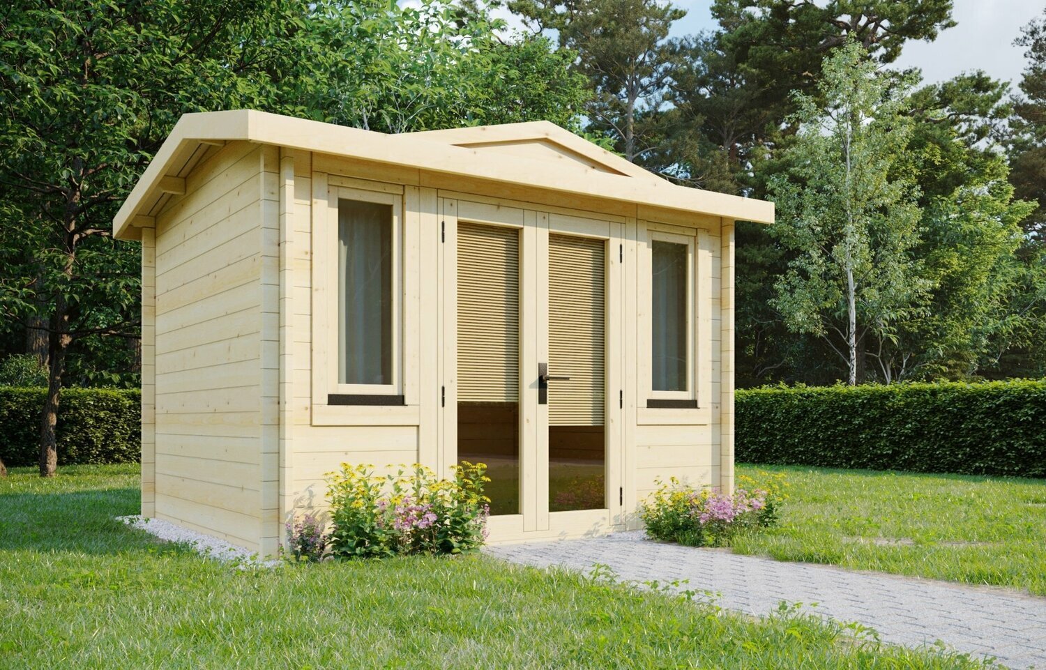 The Aberdeen NLC 110 Log Cabin | 3.2 x 2.7m
