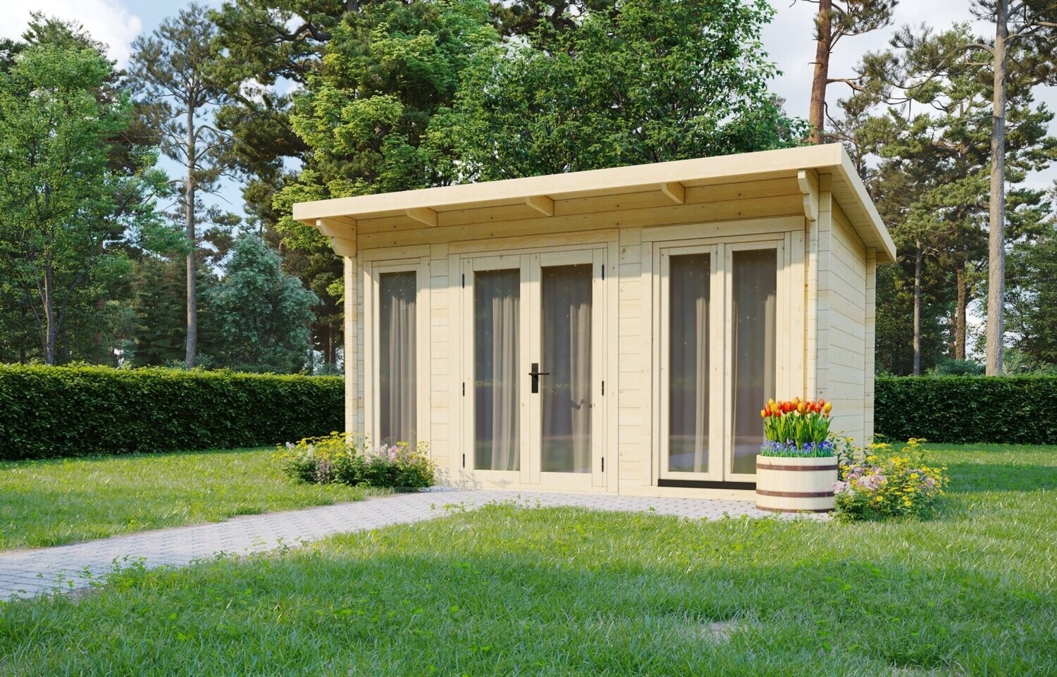 The Norfolk NLC 113 Log Cabin | 4.0 x 2.5m