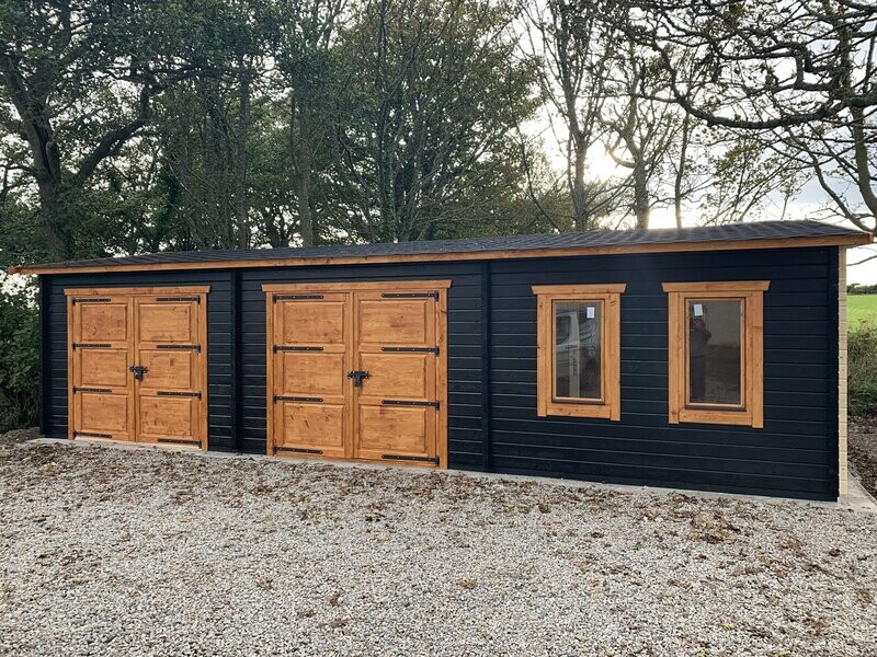 The Cotswold NLC 128 Double Garage Office | 10 x 6m