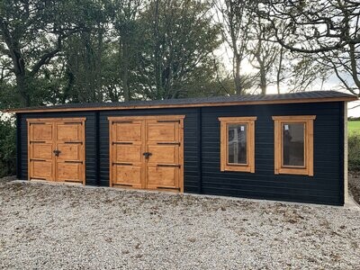 The Cotswold NLC 128 Double Garage Office | 10 x 6m
