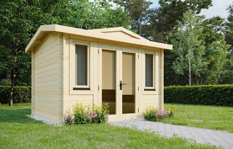 The Aberdeen NLC 110 Log Cabin | 3.2 x 2.7m