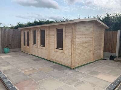 The Hobby Room NLC 150 Log Cabin | 6.5 x 2.75m