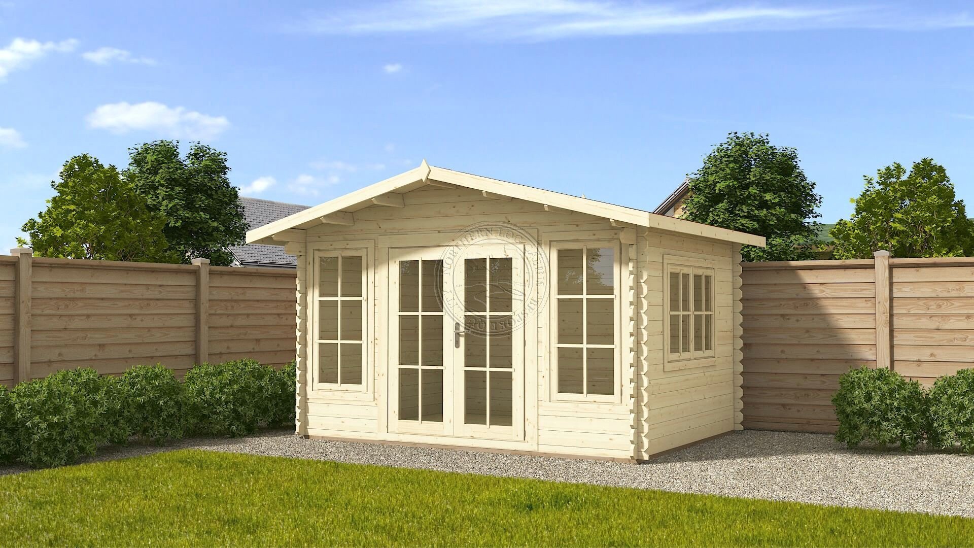 BRIGHTON 3m x 3m Log Cabin