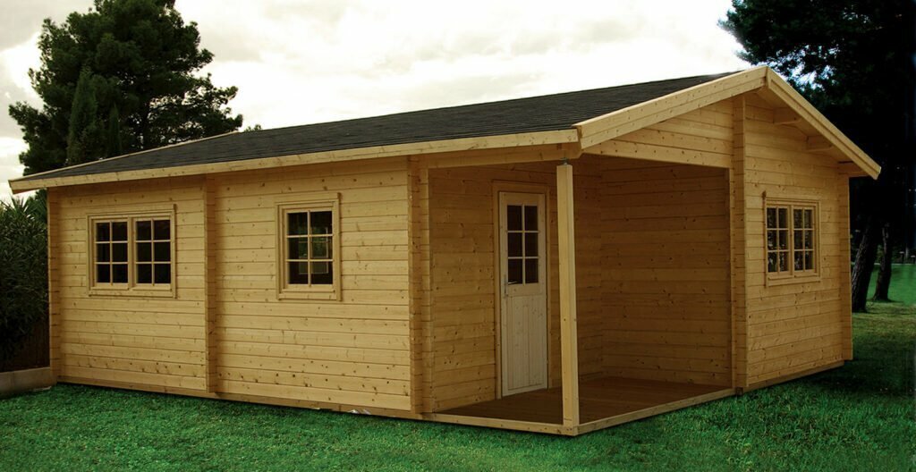 ARLANZON B 6.3x7.4m Log Cabin