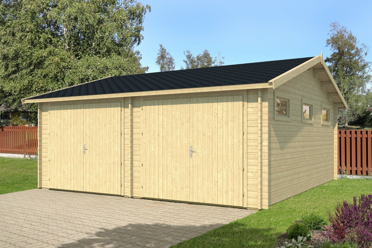 GARAGE KOTKA 6.0x6.0m Log Cabin