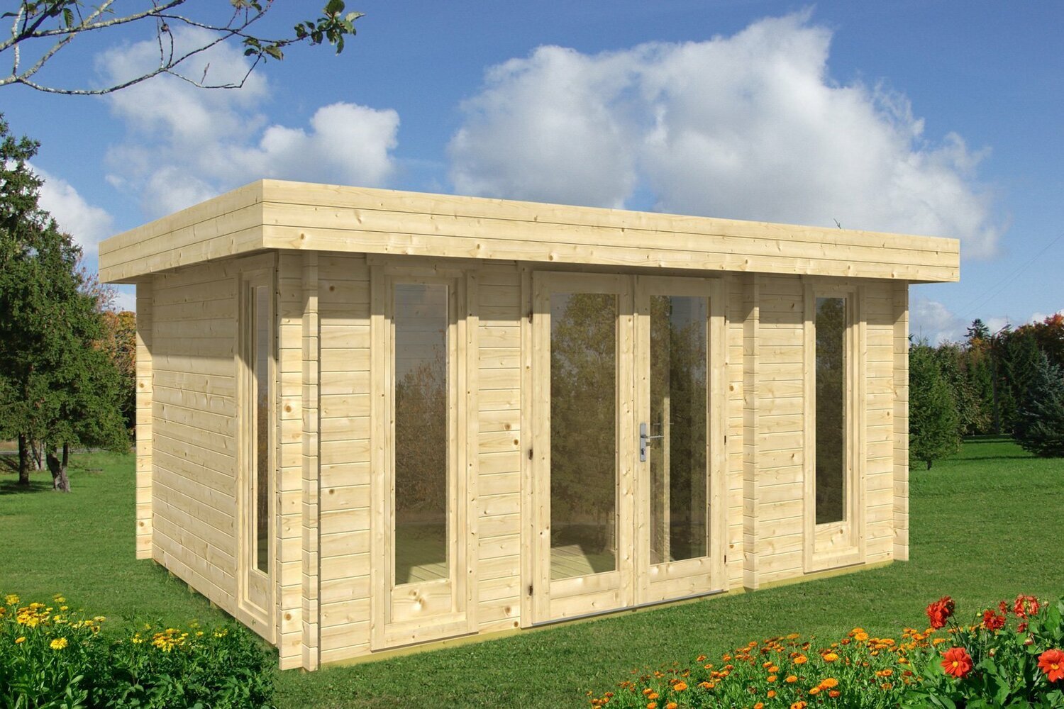 ORIENTAL-5 4.7x3.2m Log Cabin