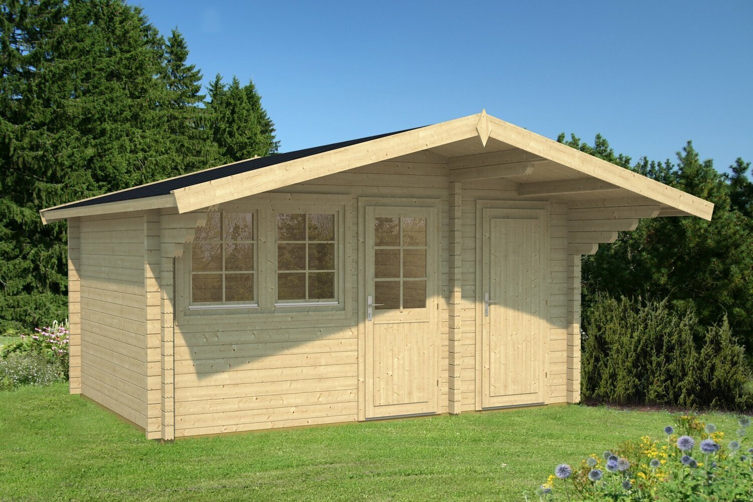 PEDRO-B 5.0x3.5m Log Cabin