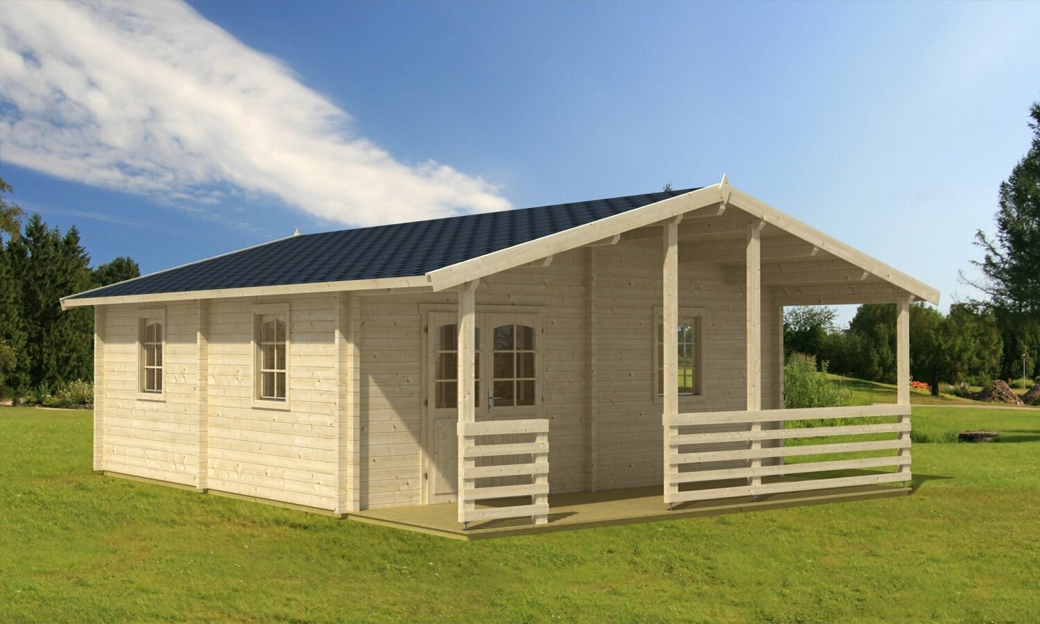 PETRA 6.2x6.2mLog Cabin