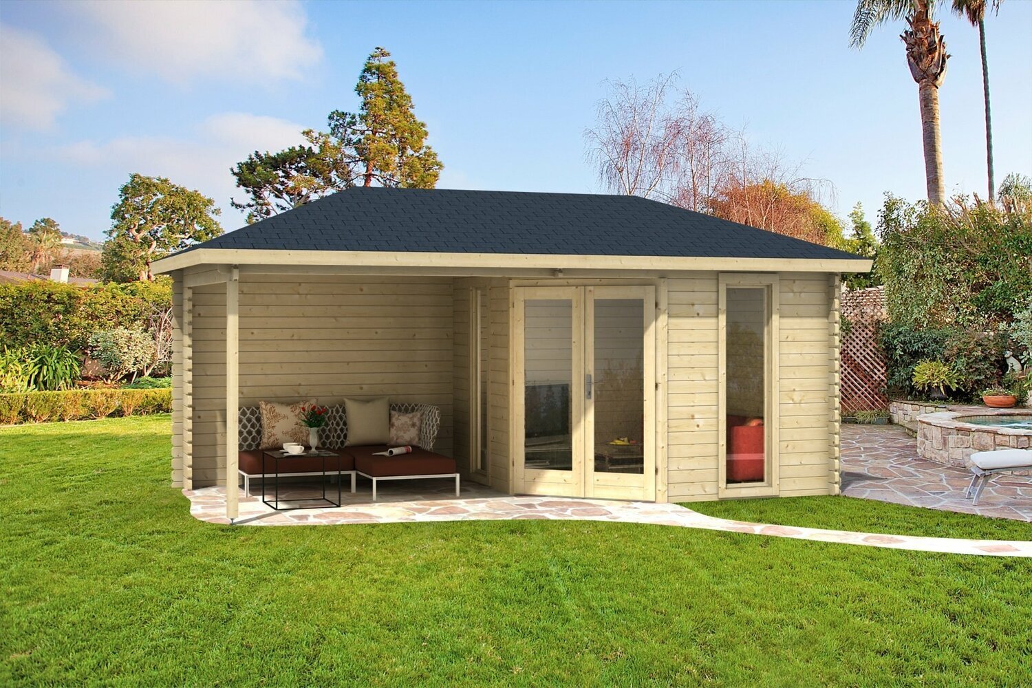 VENEZIA 5.8x3.0m Log Cabin