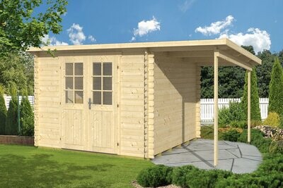 GLORIA-D+ 2.9x2.9m Log Cabin