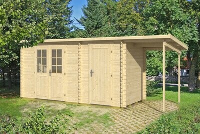 GLORIA-H+ 4.5x2.9m Log Cabin