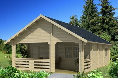 EUROPA 6.4x9.4m Log Cabin
