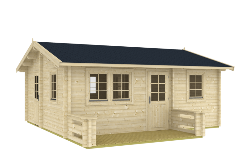 TORINO 6.0x5.2m Log Cabin
