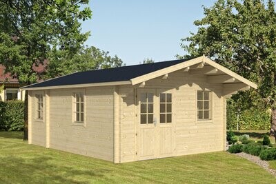 GOTLAND-D 4.4x6.0m Log Cabin
