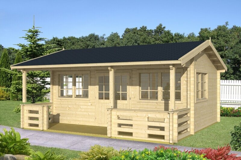 RICHARD 5.8x5.4m Log Cabin