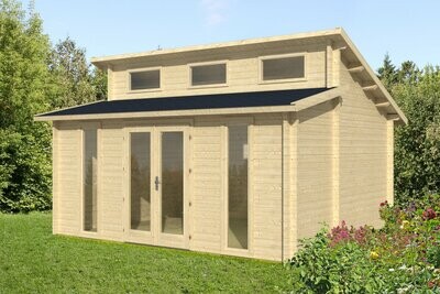 LANGEOOG-C 5.1x4.1m Log Cabin