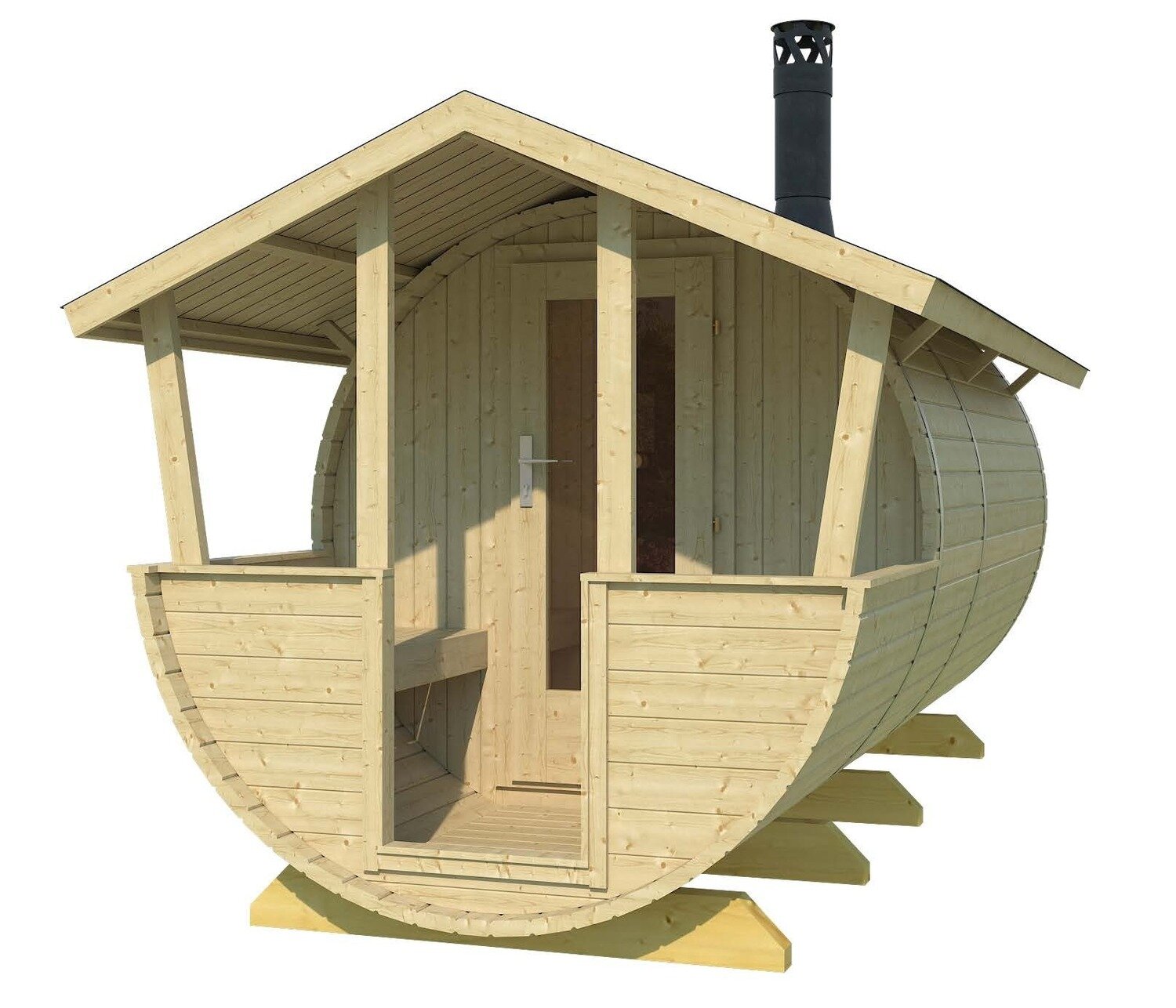 LAHTI Barrel Sauna 4.0x2.0m