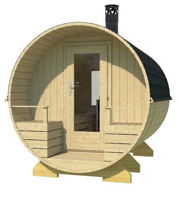 KERAVA Barrel Sauna 2.1x2.7m