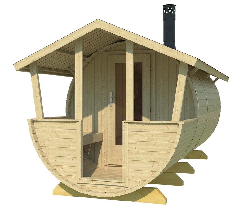 LAHTI Barrel Sauna 4.0x2.0m