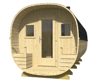 RUKA Barrel Sauna 2.4x5.7m