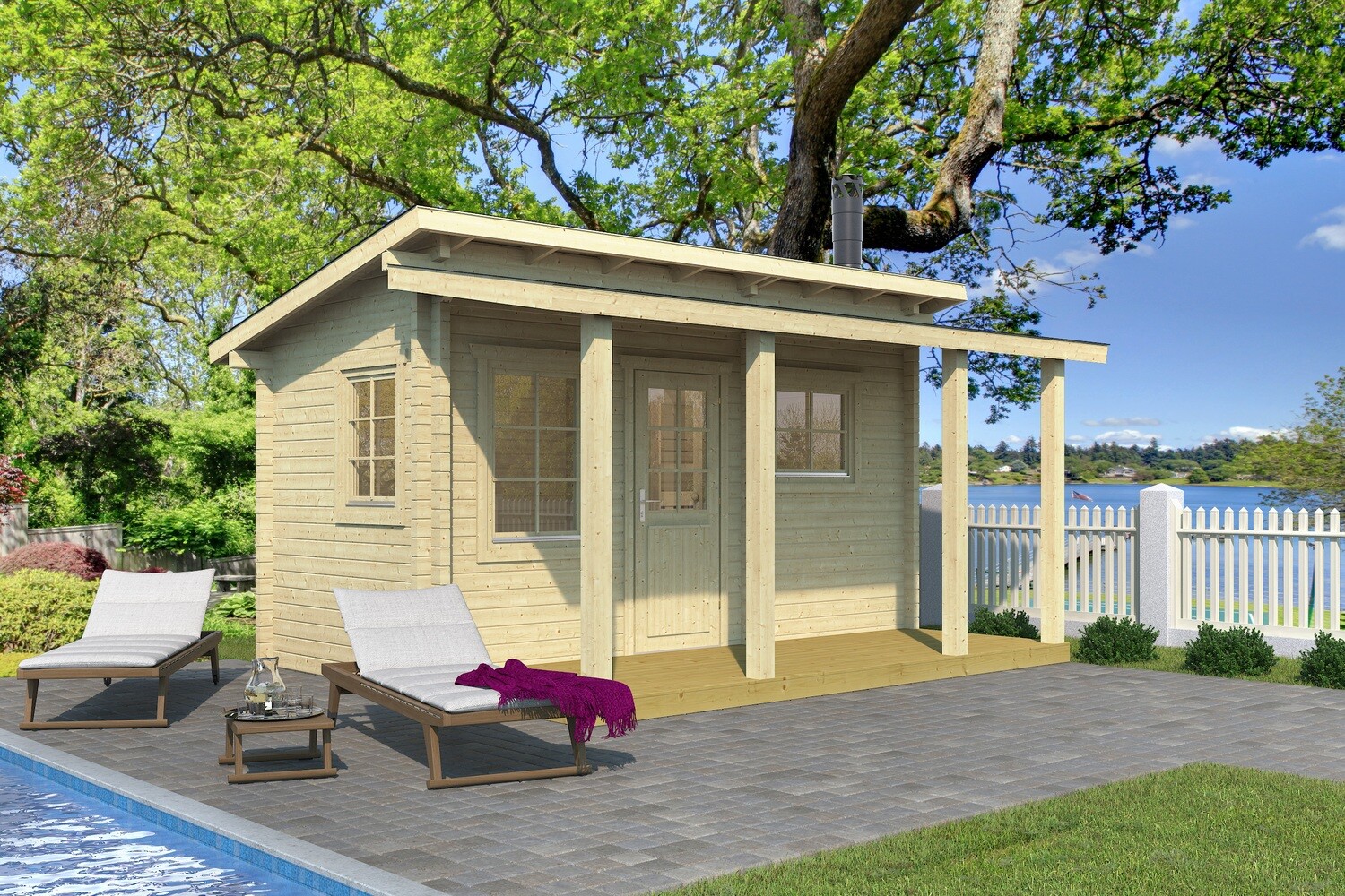 MODERNI PIHASAUNA 15  Sauna 4.7x2.4m