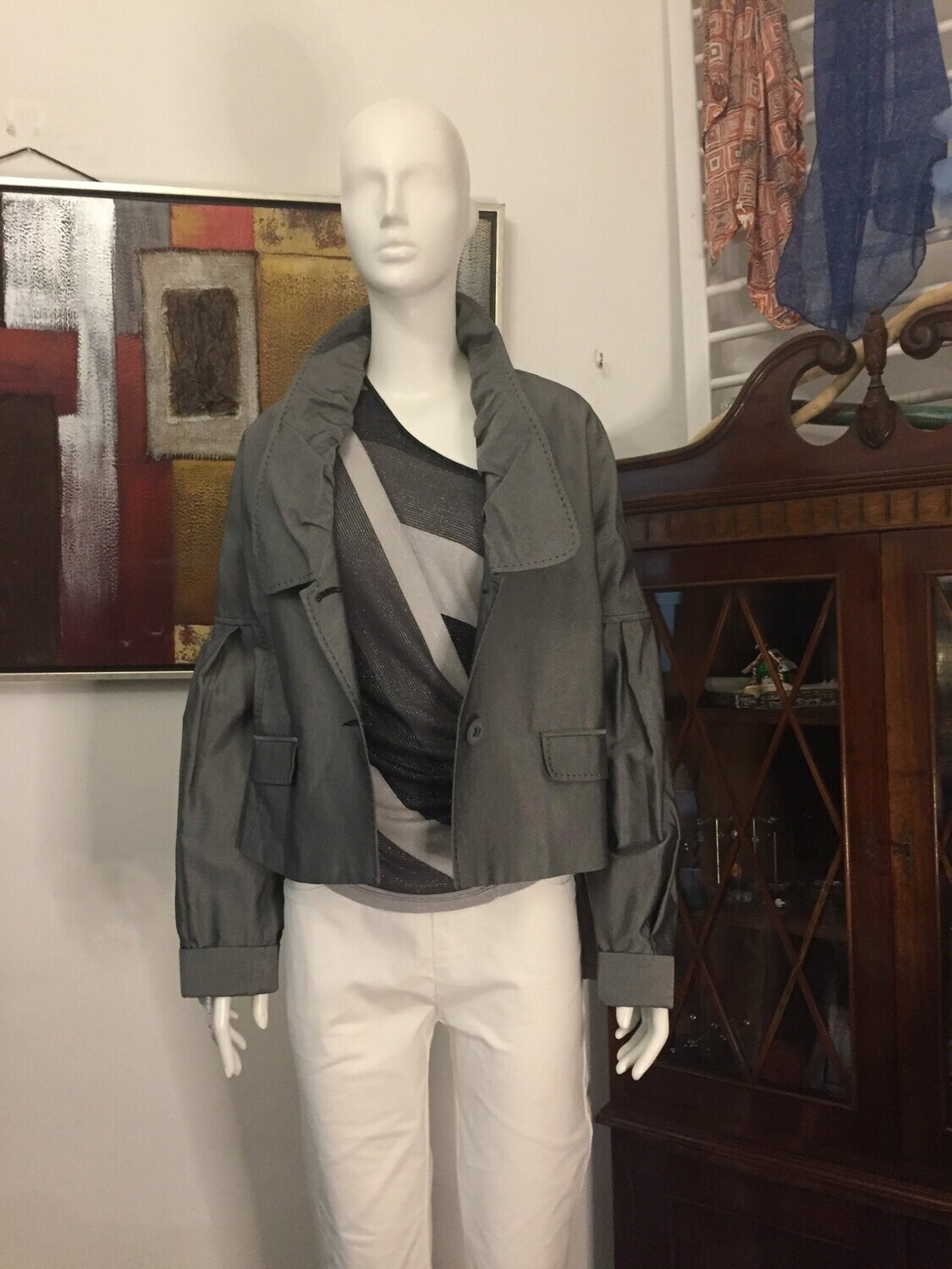 Blazer Fiesta Gris brilloso M/L