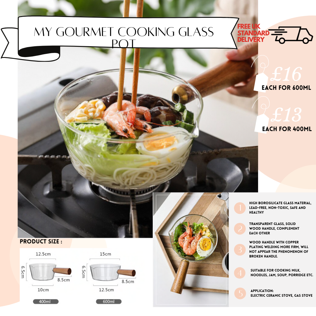 My Gourmet Cooking Glass Pot