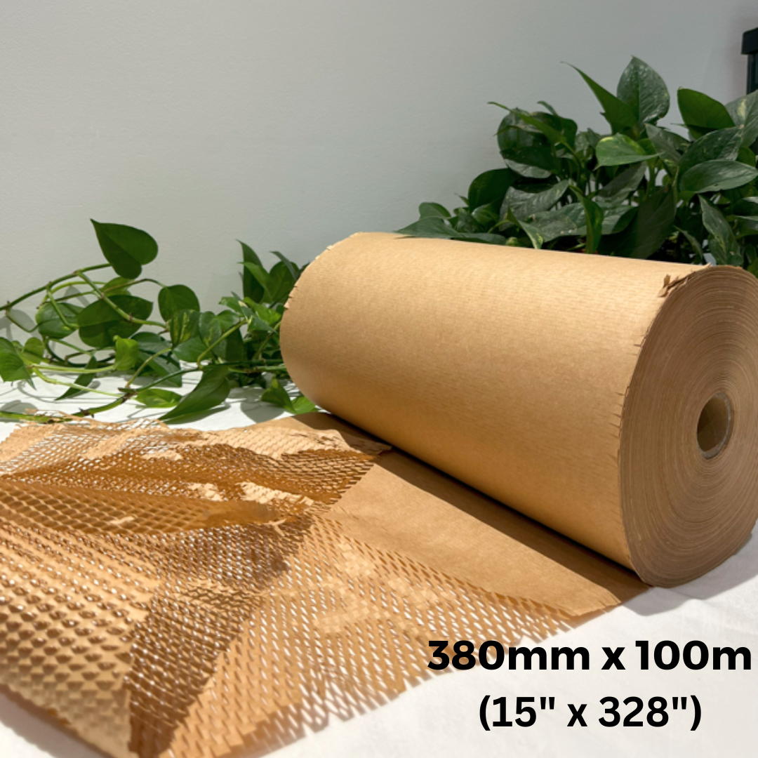 380mm x 100m Natural Honeycomb Wrapping Paper