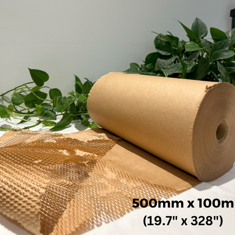 500mm x 100m Natural Honeycomb Wrapping Paper