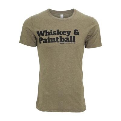 Your Whiskey & Paintball Tee - ARMY GREEN