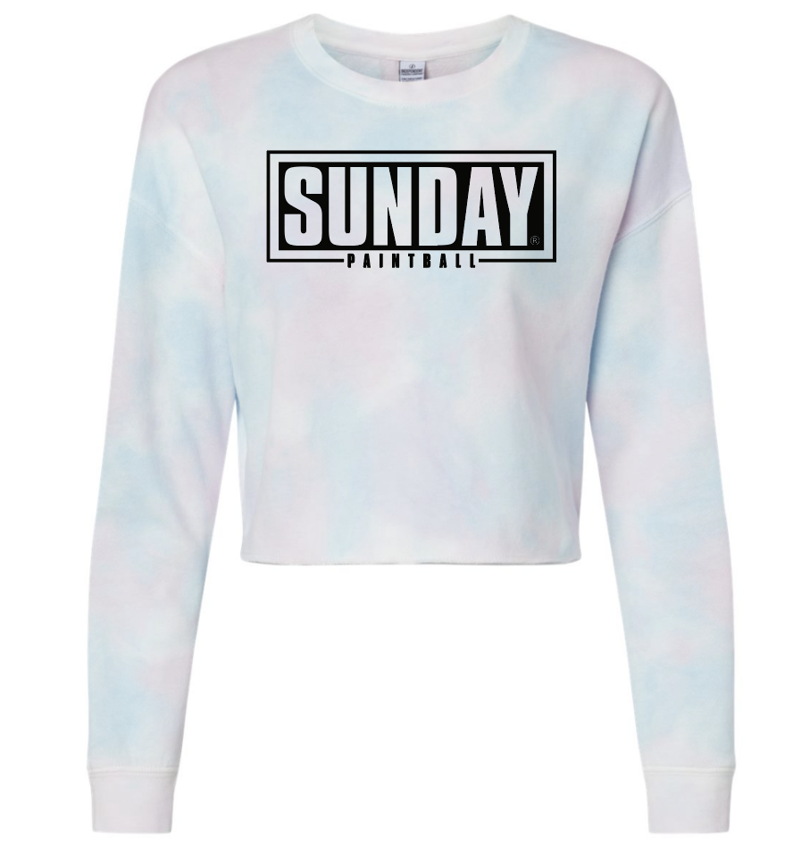 Women's Lightweight Cropped Crew Pullover - Cotton Candy