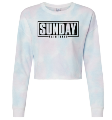 Women's Lightweight Cropped Crew Pullover - Cotton Candy