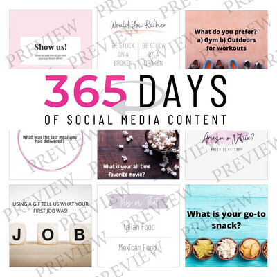 365-Days of Social Media Content!!!
