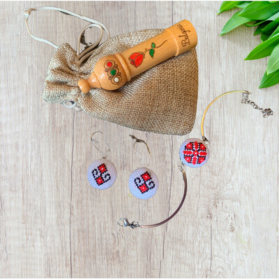 Model “ Gabriela “ Earrings And Bracelet set