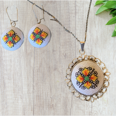 Model “ Miglena“ Earrings And Pendant Set
