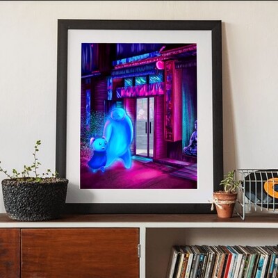 Holo-Ghost in a Japanese Street