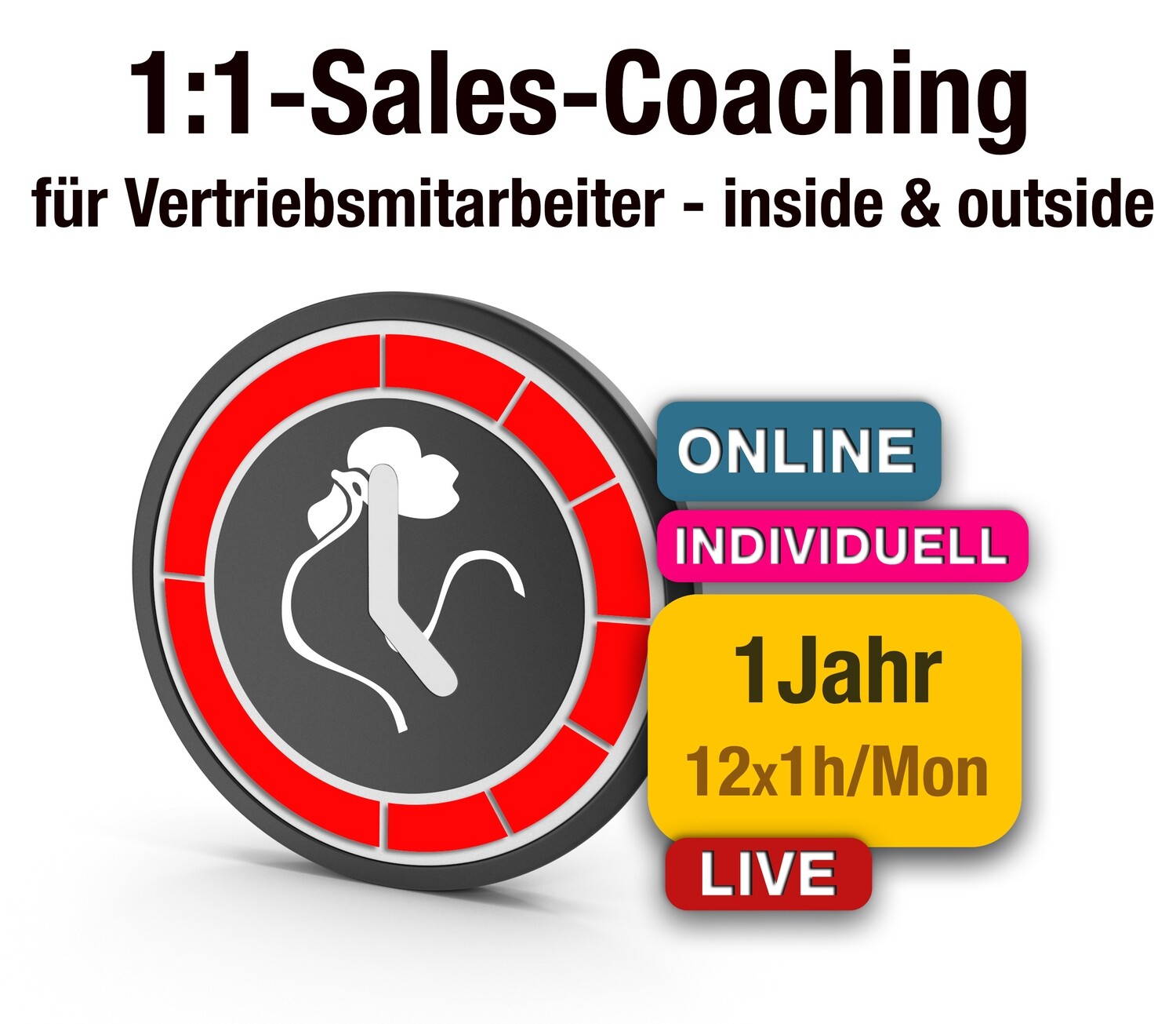 1:1-Sales-Coaching für Vertriebsmitarbeiter - inside und outside
