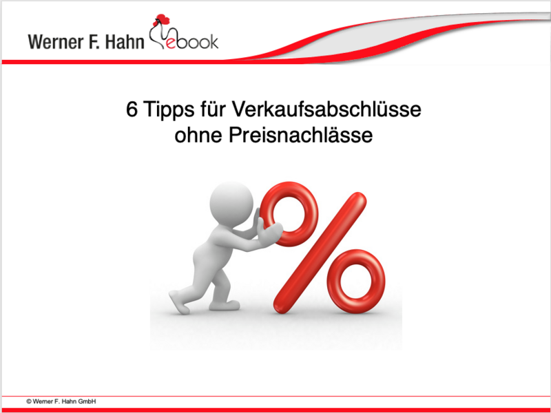 ebook: 6 Tipps für Verkaufsabschlüsse ohne Preisnachlässe