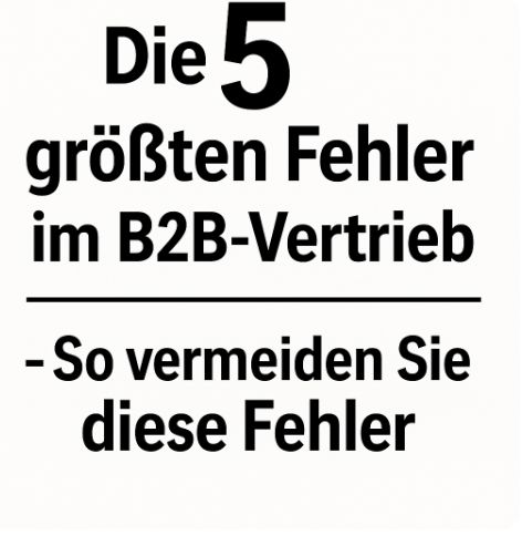 ebook: Die 5 größten Fehler im B2B-Vertrieb