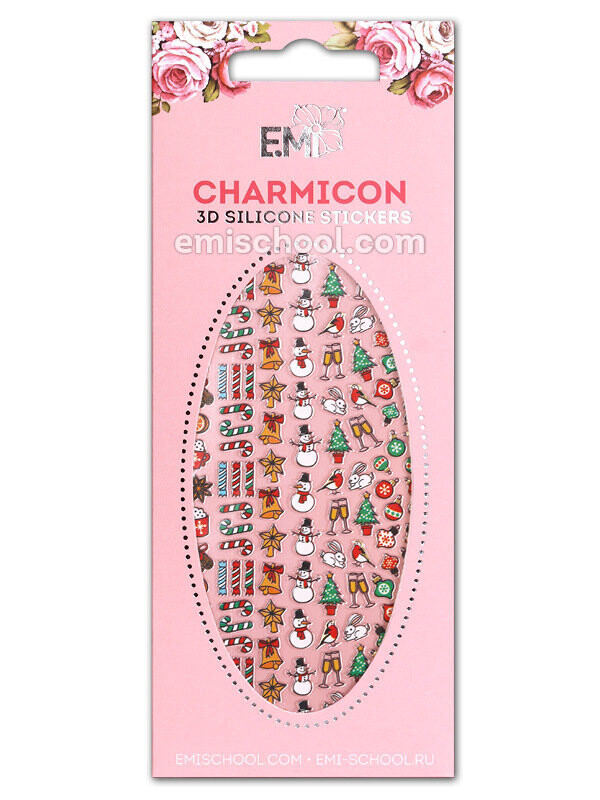 Charmicon 3D Silicone Stickers #69 Merry Christmas