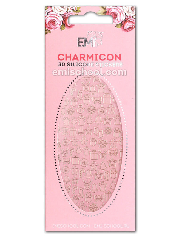 Charmicon 3D Silicone Stickers #72 Merry Christmas