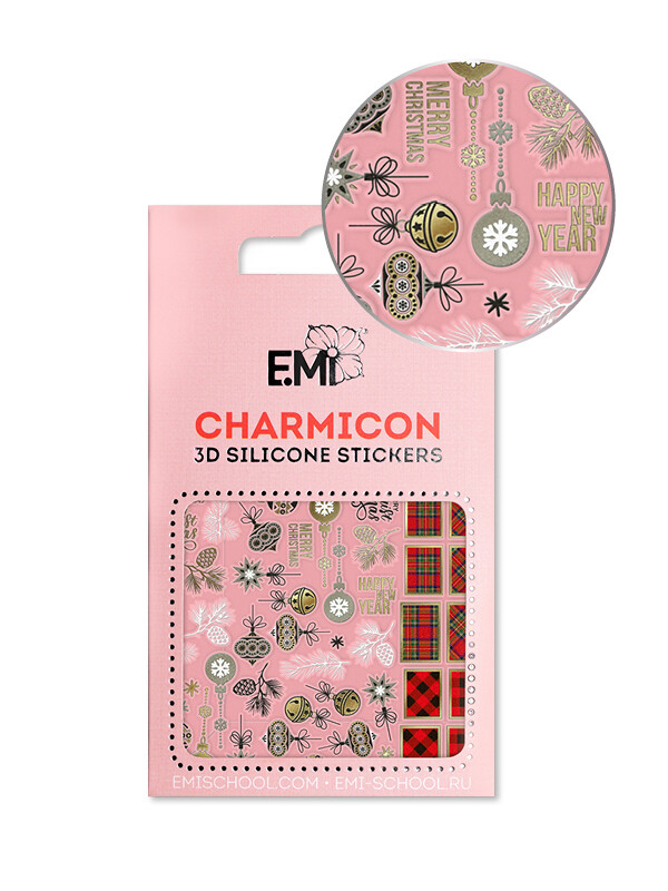 Charmicon 3D Silicone Stickers #149 New Year Mood