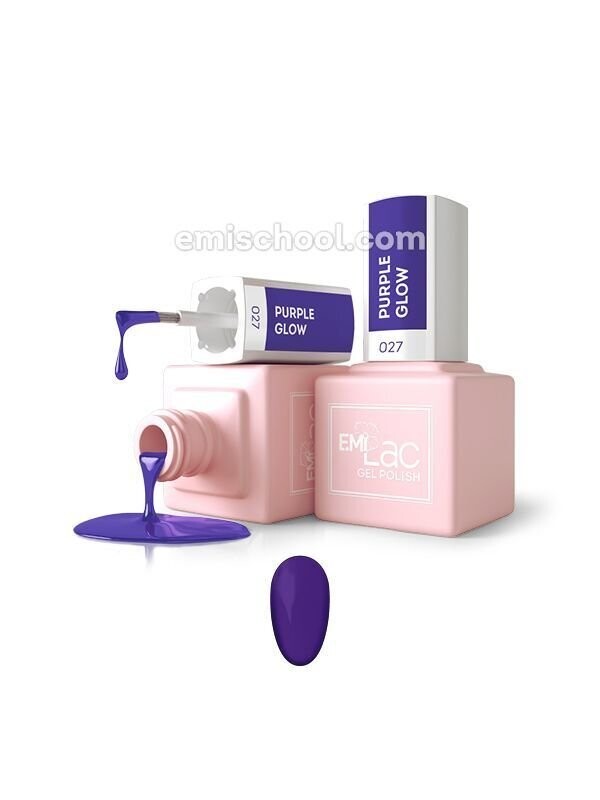 E.MiLac Purple Glow #027, 9 ml.