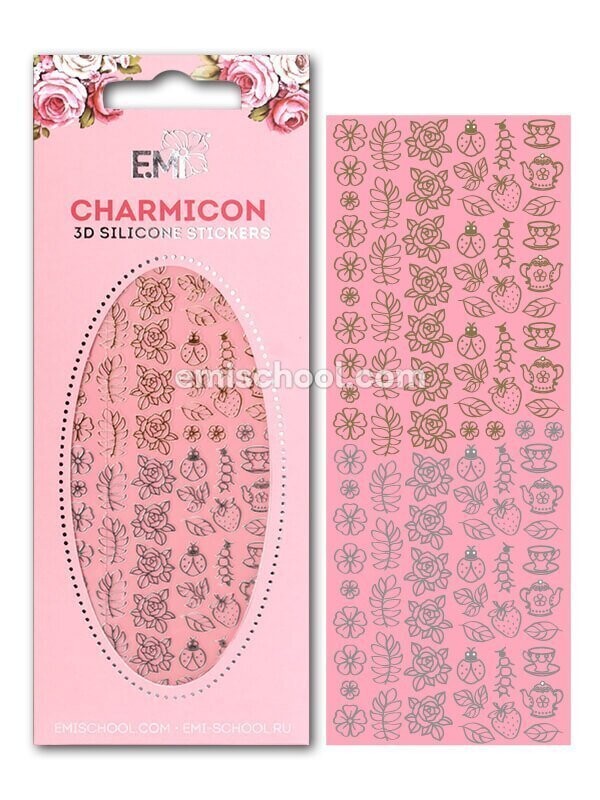 Charmicon 3D Silicone Stickers Jewelry Gold/Silver #5