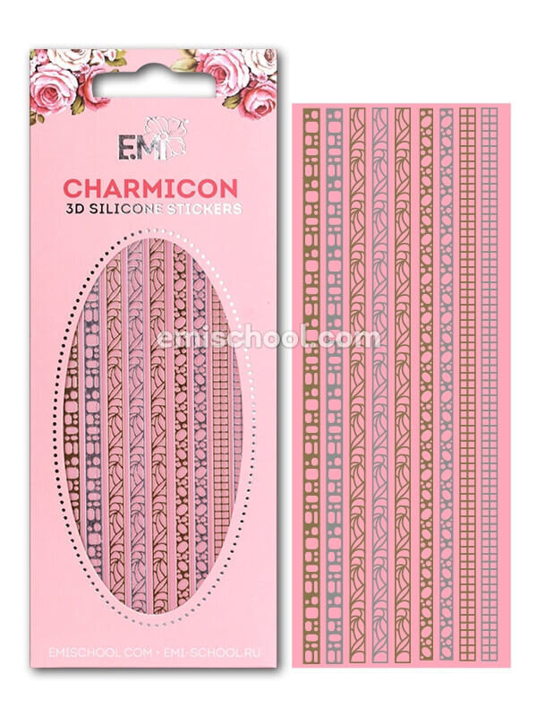 Charmicon 3D Silicone Stickers Jewelry Gold/Silver #3
