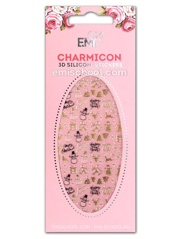 Charmicon 3D Silicone Stickers #67 Merry Christmas