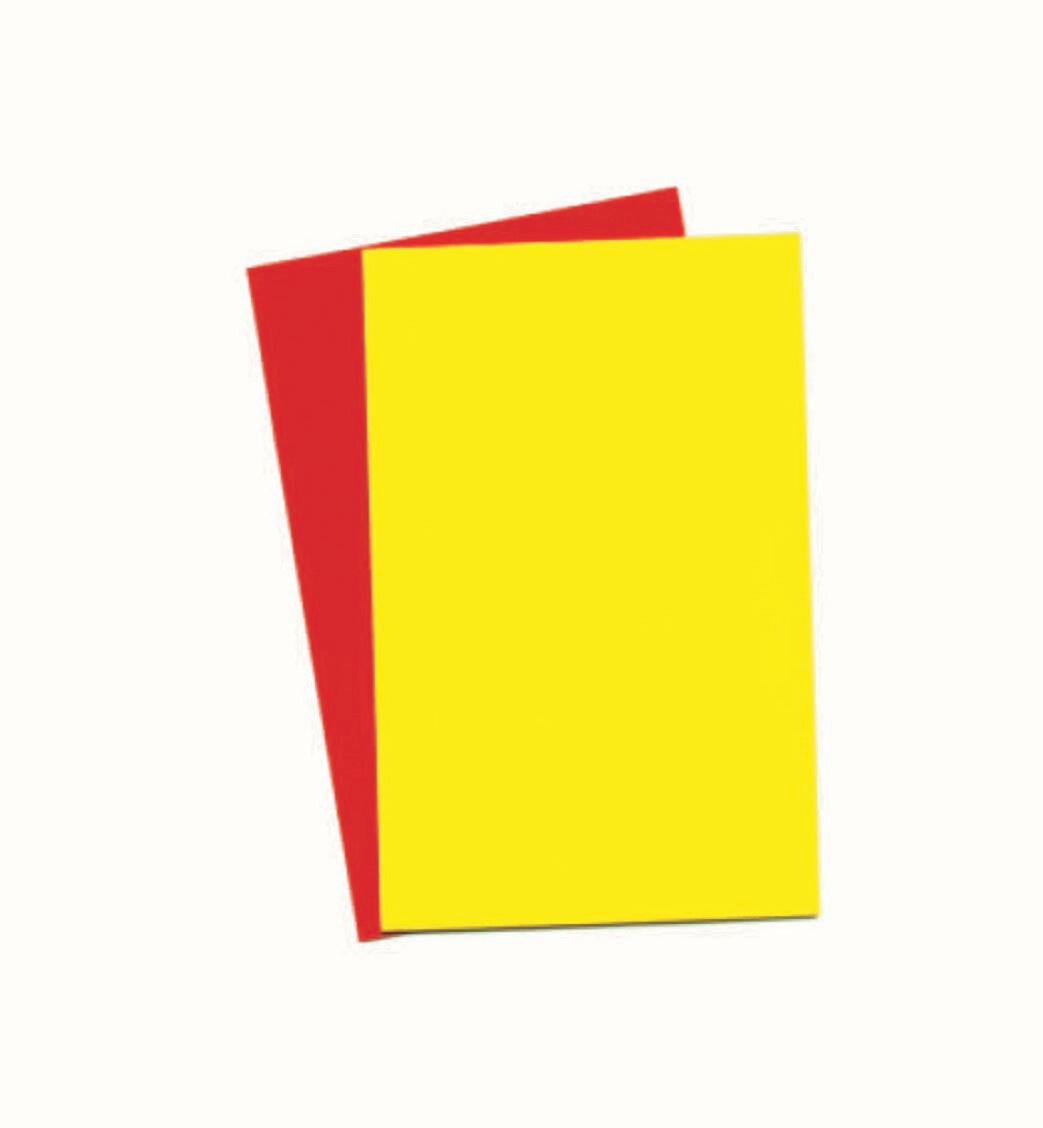 Red and Yellow Card Set