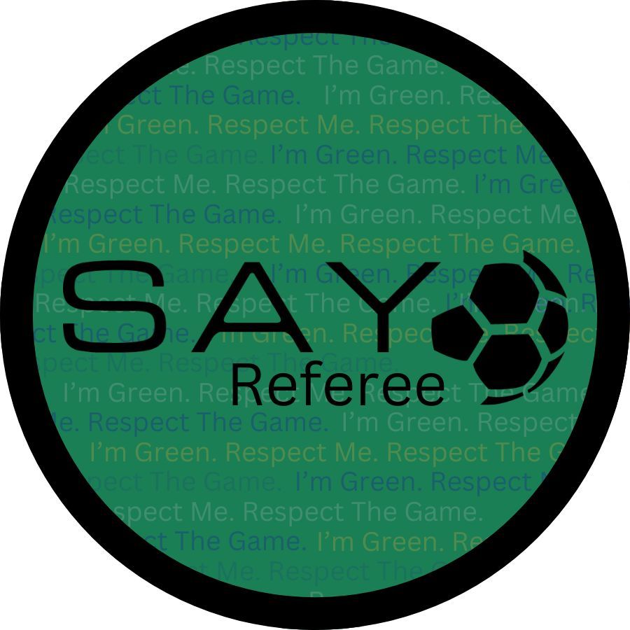 Going Green - SAY Referee Patch (for referees &lt;18yo /first year referees)